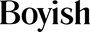 Boyish brand logo, in a serif font.