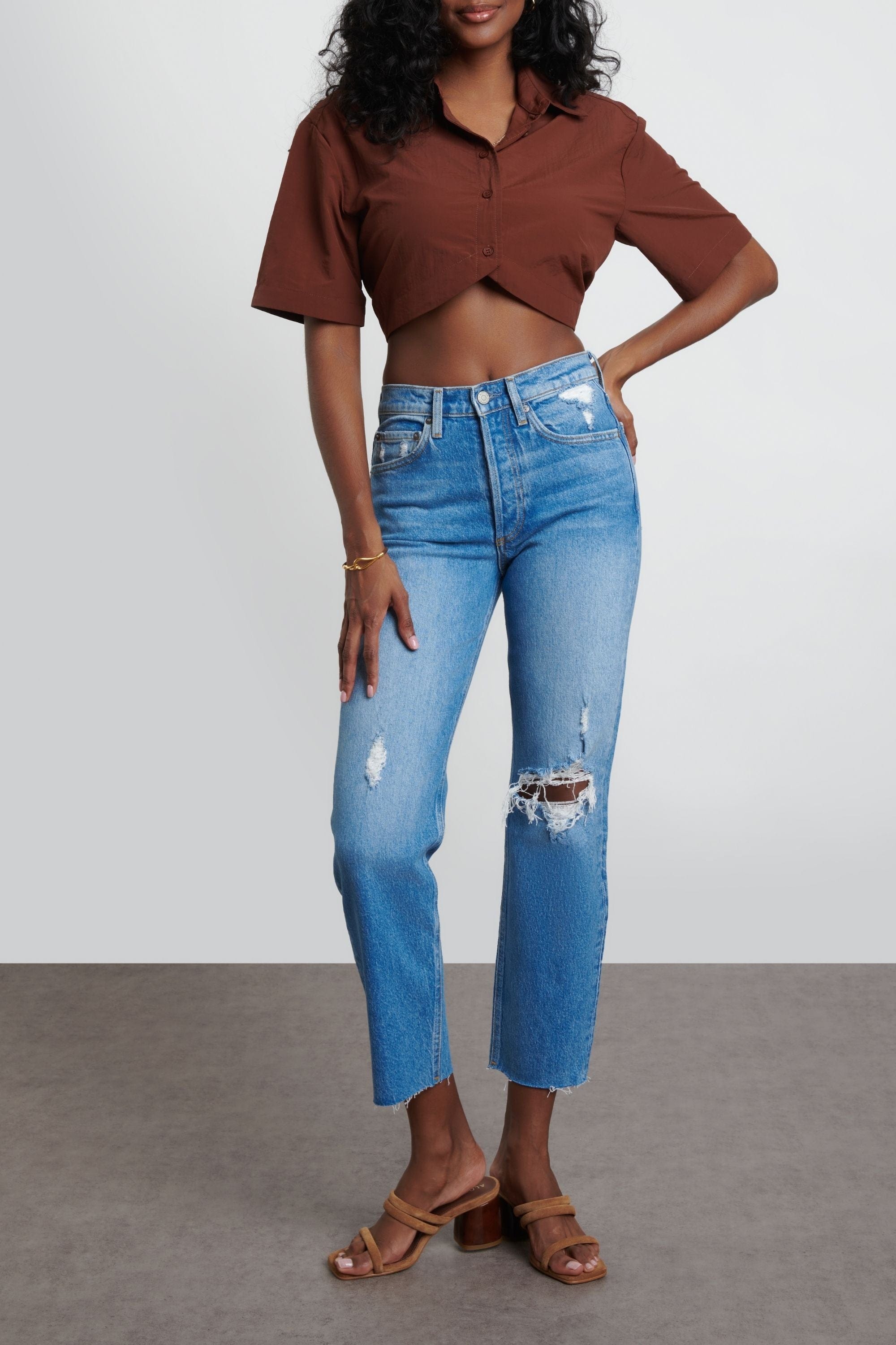 Tommy Stretch Wild Times Distressed Straight Leg Jean Boyish