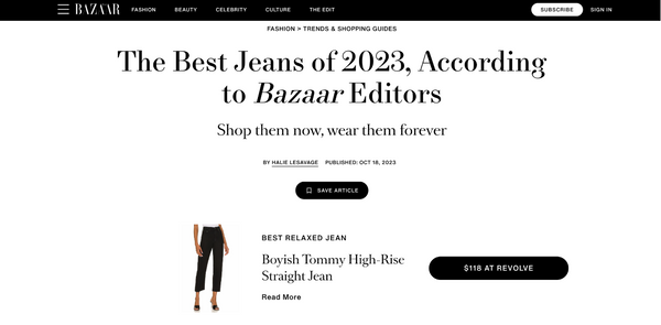 The Best Jeans of 2023, According to Bazaar Editors