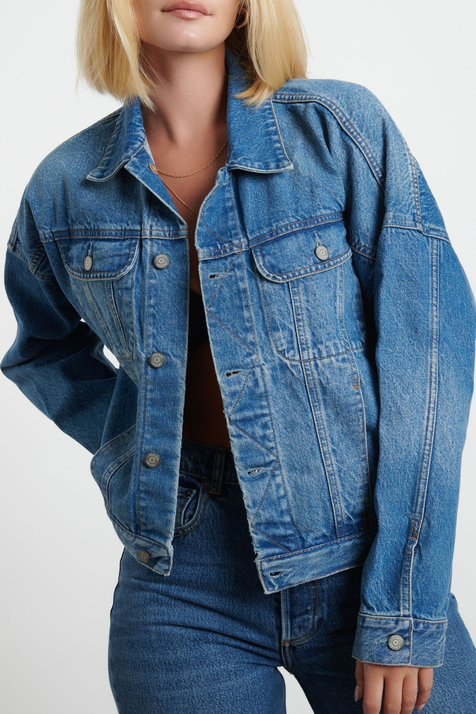 ジャケット THE ATTICO Woman Jacket Blue 251WCB00066DDD085AA 024 ジャケット THE ATTICO Woman Jacket Blue 251WCB00066DDD085AA