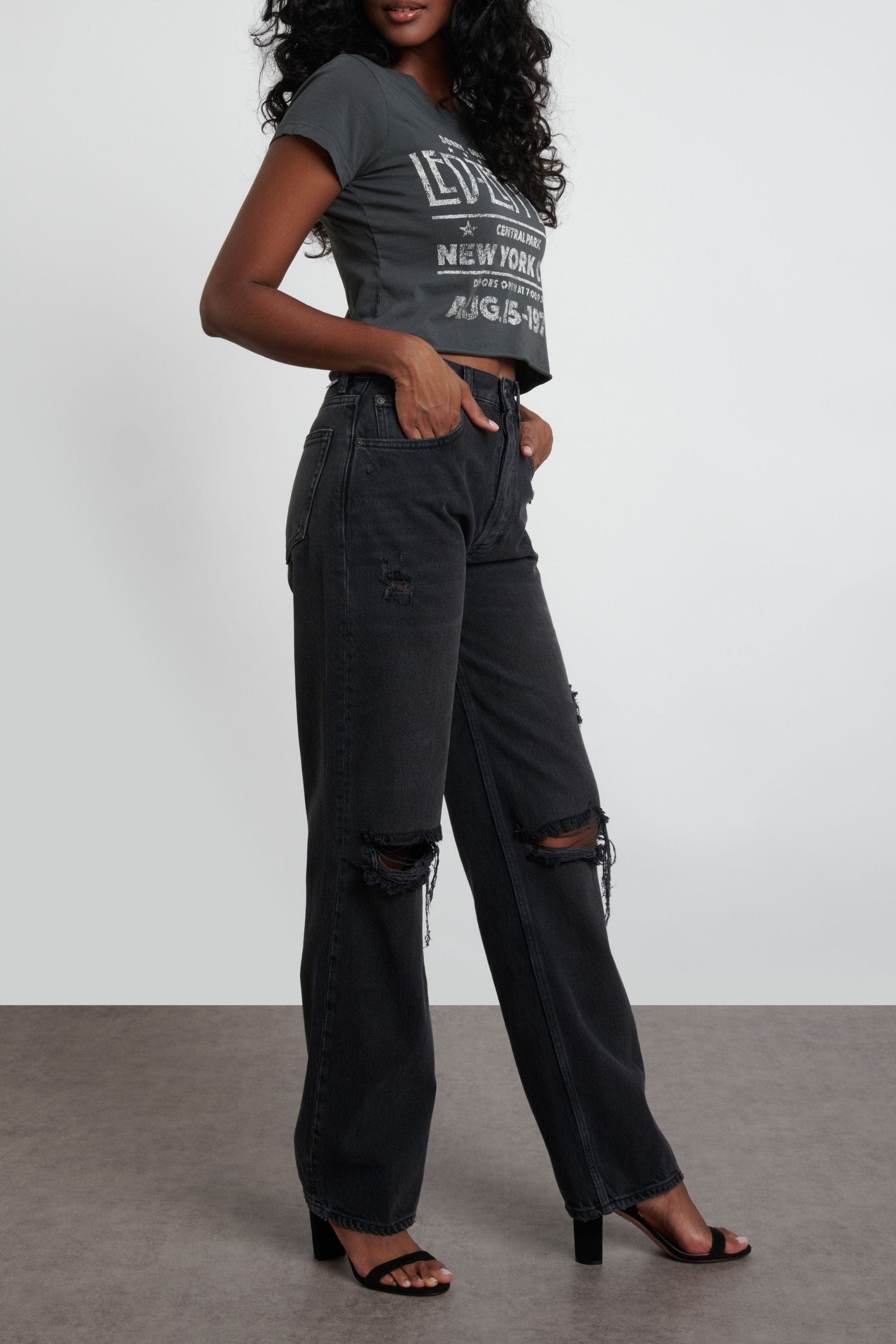 Ziggy | Fatal Attraction - Relaxed Black Jean Destruction