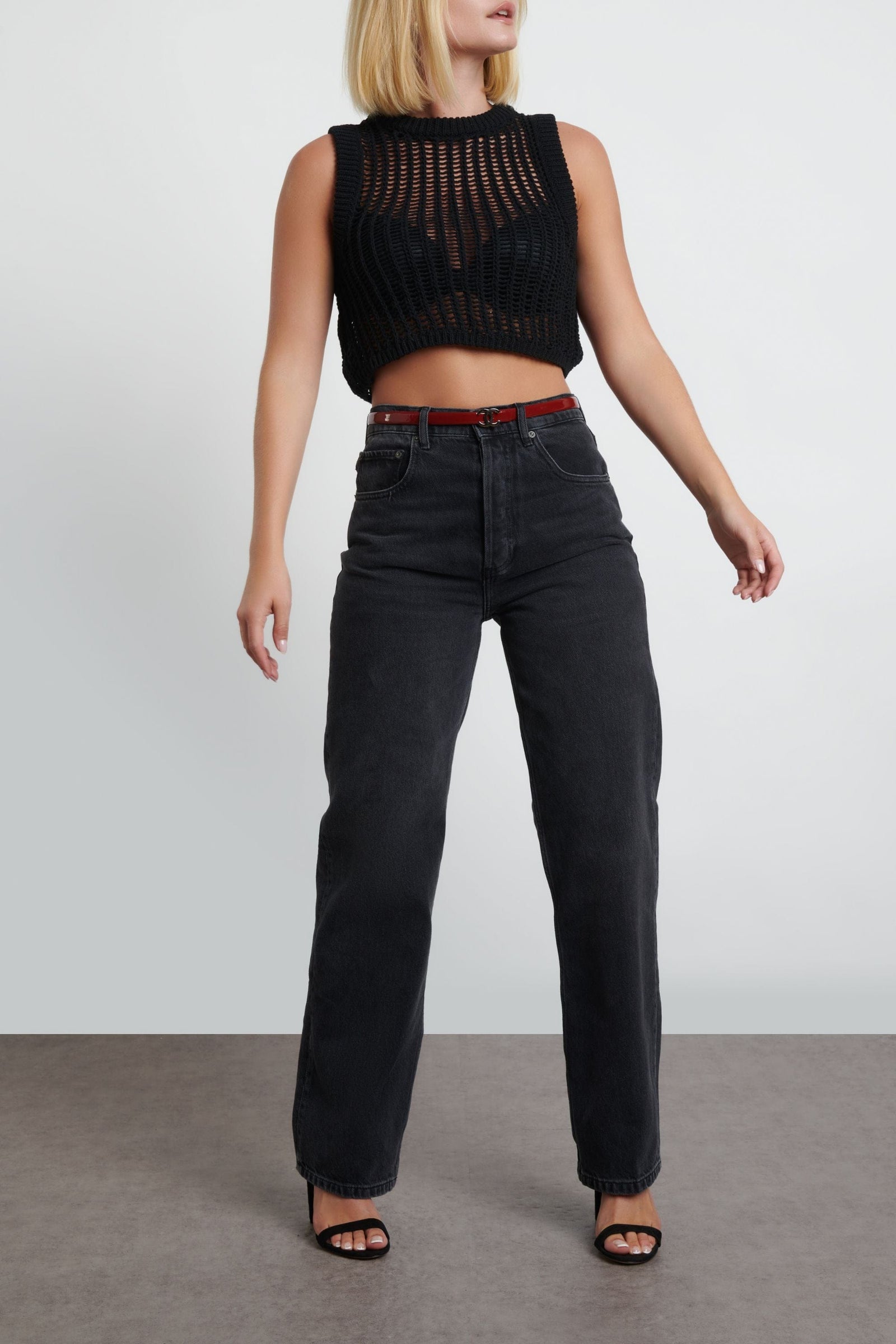 Ziggy-Space Odyssey | Black Straight Leg Jean | Boyish Jeans