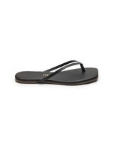 TKEES HKDI Inc. TKEES - Square Toe Lily Black Flip Flops