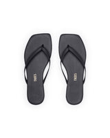 TKEES HKDI Inc. TKEES - Square Toe Lily Black Flip Flops