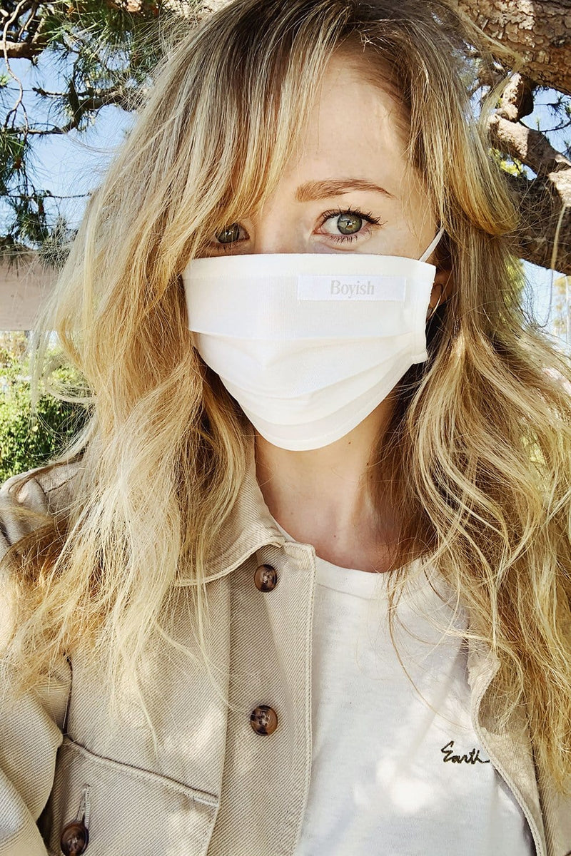 Boyish Jeans Accessories White / One Size Boyish Face Mask | White